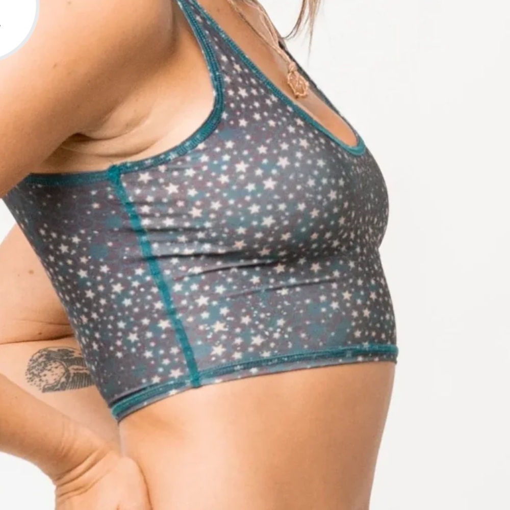 Teeki mermaid fairy queen Star Print Scoop Neck Bralette — XS/S - Picture 3 of 4